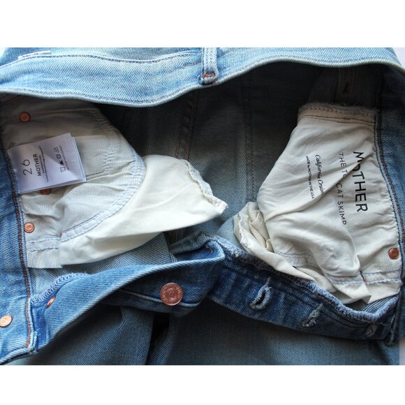 MOTHER The Tomcat Skimp Jeans 31" / Size 26 / California Cruiser Blue Straight - Picture 11 of 12